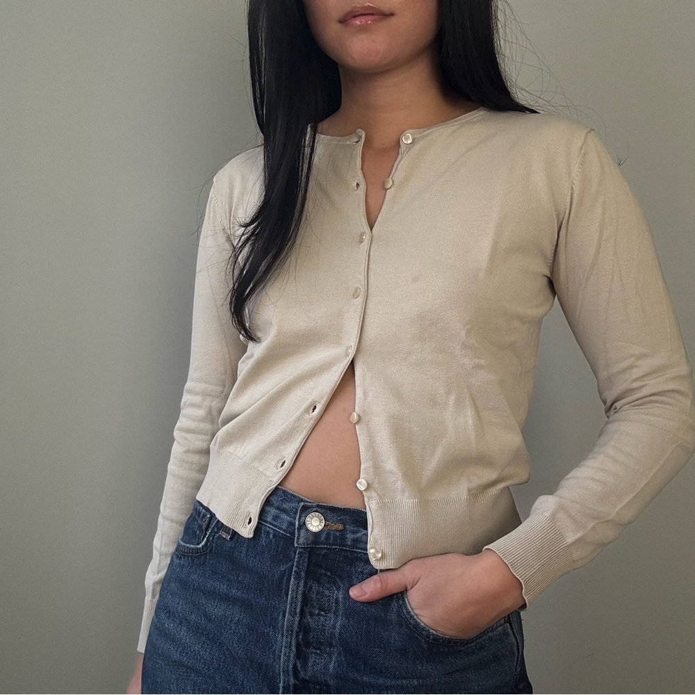 Tan Cardigan
